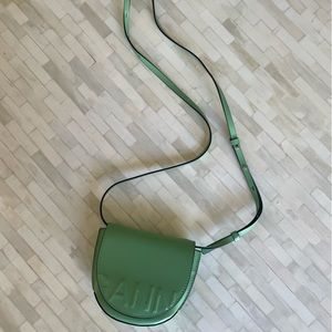 GANNI debossed-logo shoulder bag